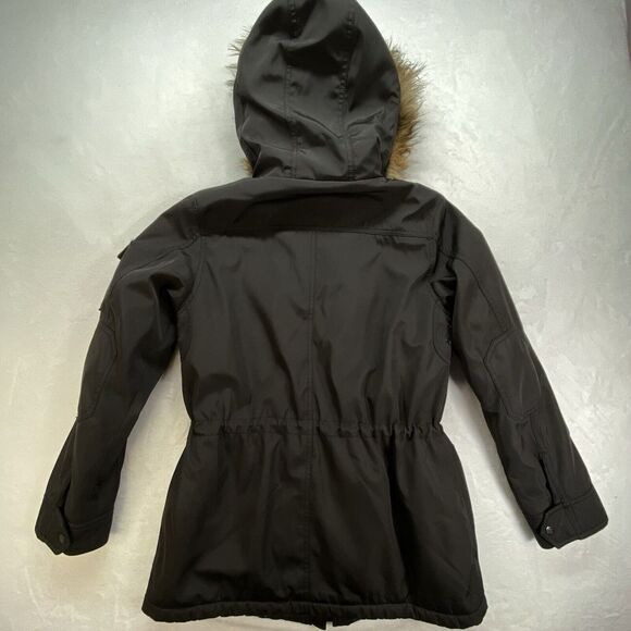 S13/NYC Winter Coat Womens Small puffer parka Faux Fur Hood lining penny lane - Picture 15 of 16